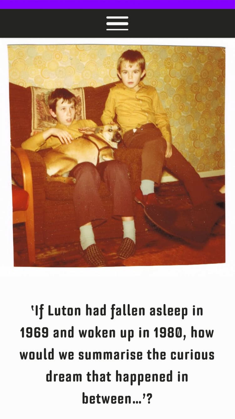 Mobile view of the As You Change, So Do I website