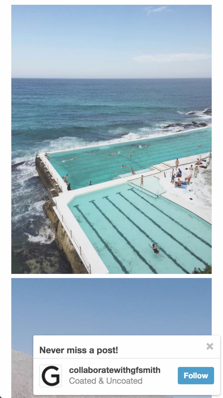 Mobile view of the Collaborate with G . F Smith website